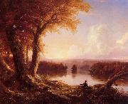 Thomas Cole Indian at Sunset oil painting reproduction